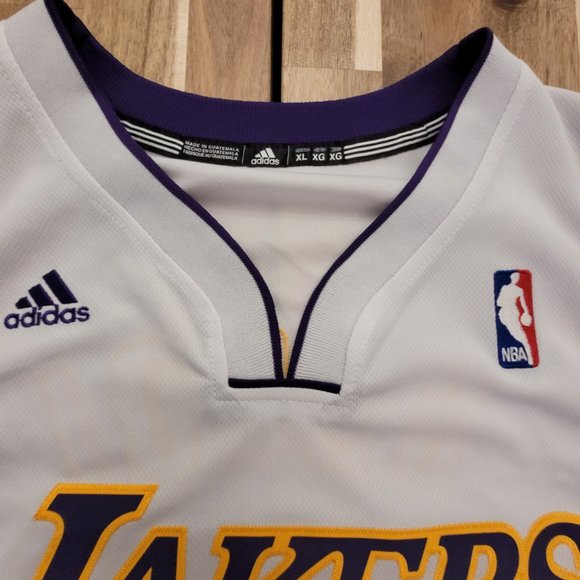 *RARE* LA Lakers - Pau Gasol - Alternate White - Adidas Swingman Jersey (XL) - Picture 3 of 4